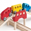 Tren din lemn cu pod